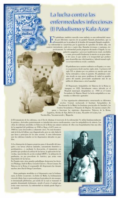Exposición conmemorativa del 75 aniversario del Centro Secundario de Higiene Rural de Talavera de la Reina (1933-2008).
Panel informativo 04.
